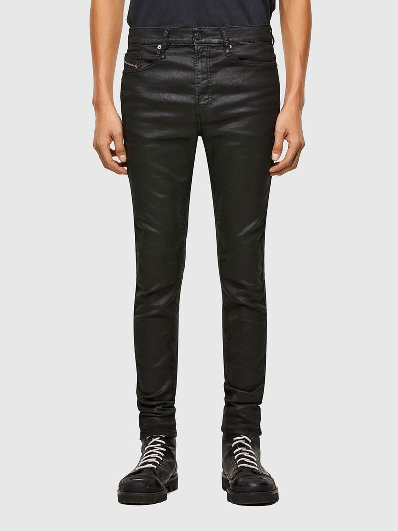 Joggjeans Diesel D-Reeft Skinny 069te Homem - Pretas/Cinzentas Escuro MVCNO-5701